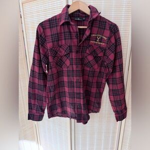 Yellowstone Women's Plaid Button Down Shirt